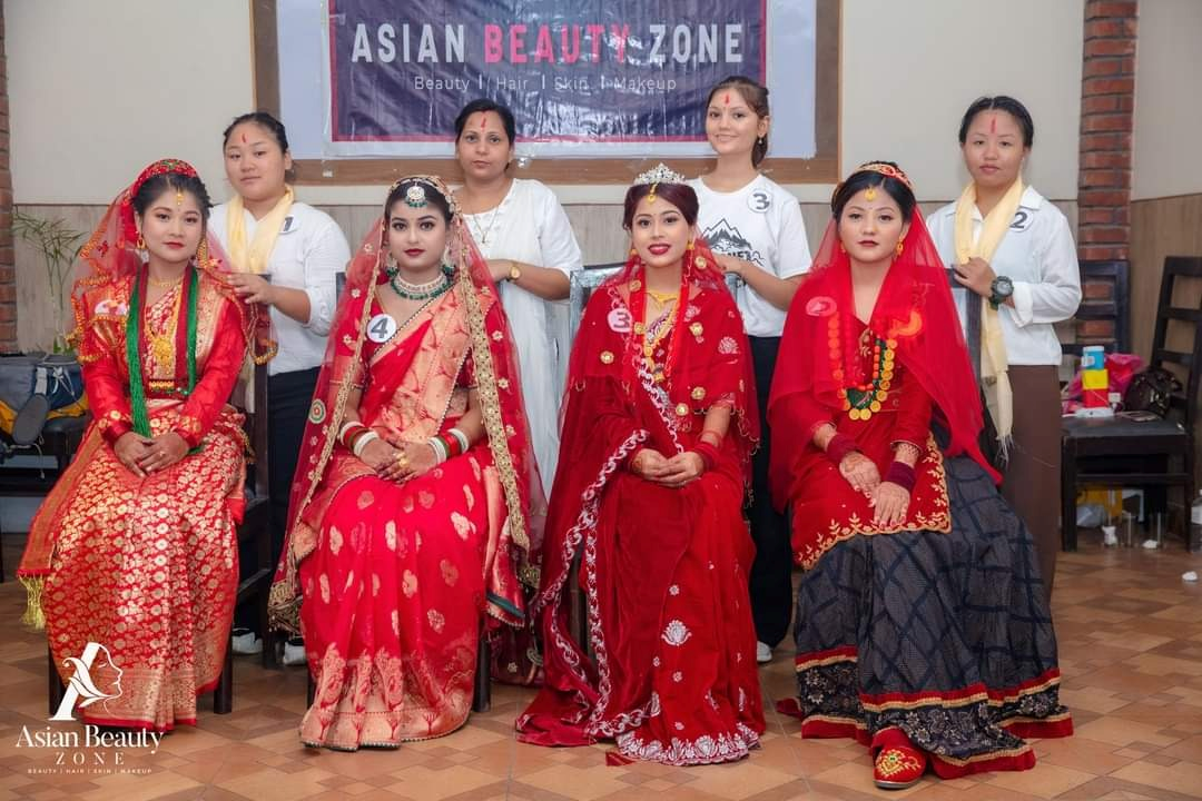 Asian Beauty Zone team with brides